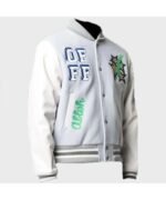 Lil Durk Off-white Varsity Jacket