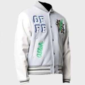 Lil Durk Off-white Varsity Jacket