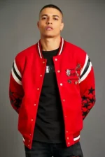 Limited Edition Ofcl Red And Black Varsity Jacket