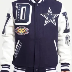 Logo Mashup Varsity Dallas Cowboys Midnight Navy Jacket