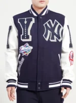Logo Mashup Varsity Ny Yankees Midnight Navy Jacket