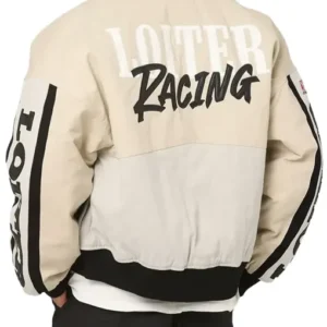 Loiter Racing Cream Varsity Jacket