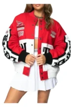 Loiter Racing Red Varsity Jacket
