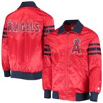 Los Angeles Angels Starter Red Full-zip Varsity Jacket