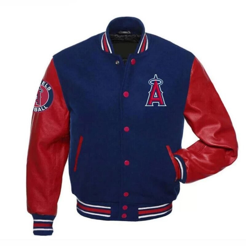 Los Angeles Blue And Red Varsity And Letterman Jacket