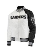 Los Angeles Las Vegas Raiders White And Black Jacket