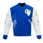 Los Angeles Rams Nfl Blue White Varsity Jacket