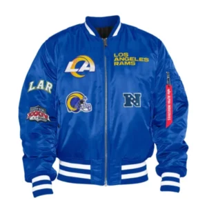 Los Angeles Rams X Alpha X New Era Ma-1 Bomber Jacket