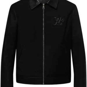 Louis Vuitton Leather Mix Black Blouson