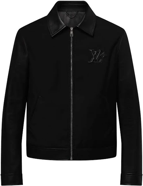 Louis Vuitton Leather Mix Black Blouson Louis Vuitton Leather Mix Black Blouson
