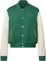 Louis Vuitton Mens Wool Green Varsity Jacket