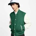 Louis Vuitton Mens Wool Green Varsity Jacket