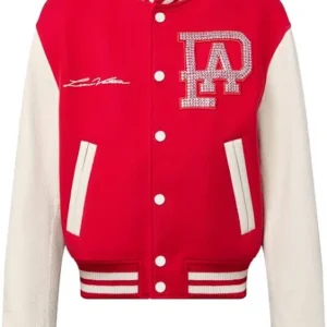 Louis Vuitton Mens Wool Red Varsity Jacket