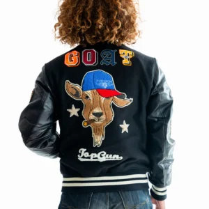 Men goat Varsity Jacket 