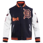 MLB Detroit Tigers Old English Wool Varsity Jacket