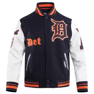 MLB Detroit Tigers Old English Wool Varsity Jacket