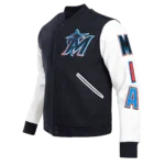 MLB Miami Marlins Classic Wool Mens Varsity Jacket