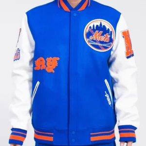 MLB New York Mets Old English Wool Men's Varsity Jacket