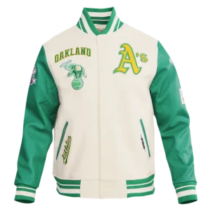 MLB Oakland Athletics Retro Classic Wool Varsity Jacket