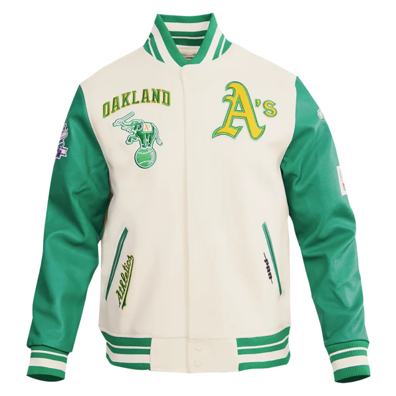 MLB Oakland Athletics Retro Classic Wool Varsity Jacket