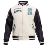 MLB Seattle Mariners Retro Classic Wool Varsity Jacket
