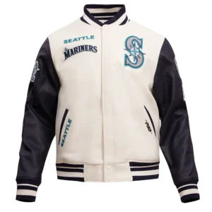 MLB Seattle Mariners Retro Classic Wool Varsity Jacket