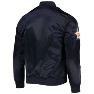 MLB Team Houston Astros Navy Satin Jacket