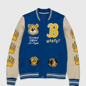Market X Ucla X Highsnobiety Hs Sports Blue Fleece Varsity Jacket