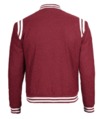 Maroon Varsity Bomber Jacket