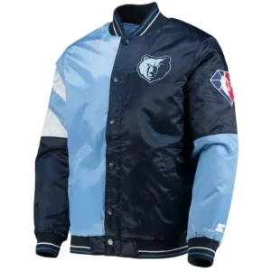 Memphis Grizzlies 75th Anniversary Leader Color Block Satin Jacket