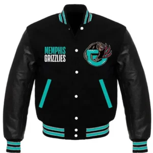 Memphis Grizzlies Black Varsity Jacket