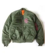 Kanye West Green Bomber Jacket Kanye West Green Bomber Jacket