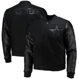Men's Black Dallas Cowboys Full-zip Varsity Jacket