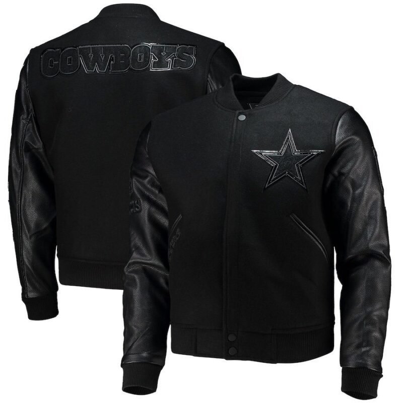 Men's Black Dallas Cowboys Full-zip Varsity Jacket