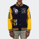 Men's Blessed Money Navy Varsity Jacket