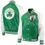 Mens Boston Celtics Point Guard Satin Fullsnap Jacket