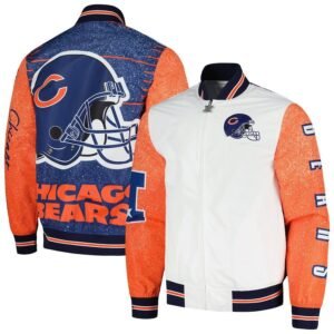 Men's Chicago Bears Team Burst Warm-up Full-zip Jacket