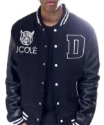 Mens J Cole Dollar And A Dream Born Sinner Varsity Jacket