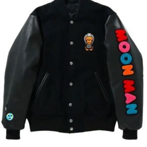 Mens Moon Man X Kid Cudi Letterman Jacket