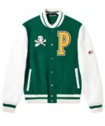 Mens Palm Angels Teddy Bear Varsity Jacket