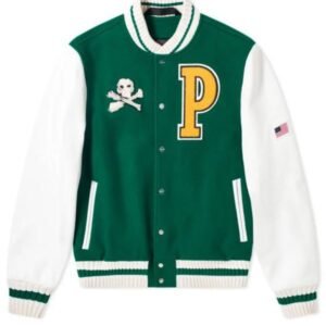 Mens Palm Angels Teddy Bear Varsity Jacket