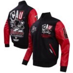 Mens Pro Standard Black Clark Atlanta University Panthers Varsity Jacket