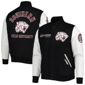 Mens Pro Standard Black Texas Southern Tigers Classic Wool Varsity Jacket