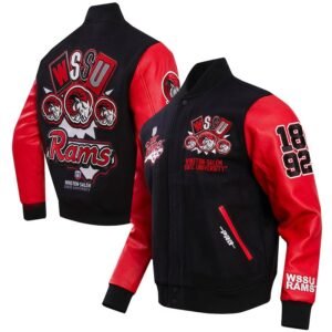 Mens Pro Standard Black Winston-salem State Rams Varsity Jacket