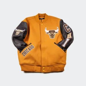 Mens Pro Standard Chicago Bulls Brown Varsity Jacket