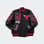 Mens Pro Standard Chicago Bulls Mash Up Black Varsity Jacket