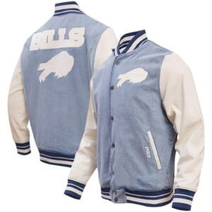 Mens Pro Standard Denim Buffalo Bills Varsity Jacket