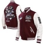 Mens Pro Standard Maroon North Carolina Central Eagles Varsity Jacket