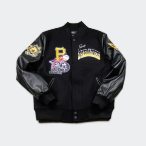 Mens Pro Standard Pittsburgh Pirates Black Varsity Jacket
