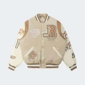 Mens Smoke Rise Torch Clay Varsity Jacket